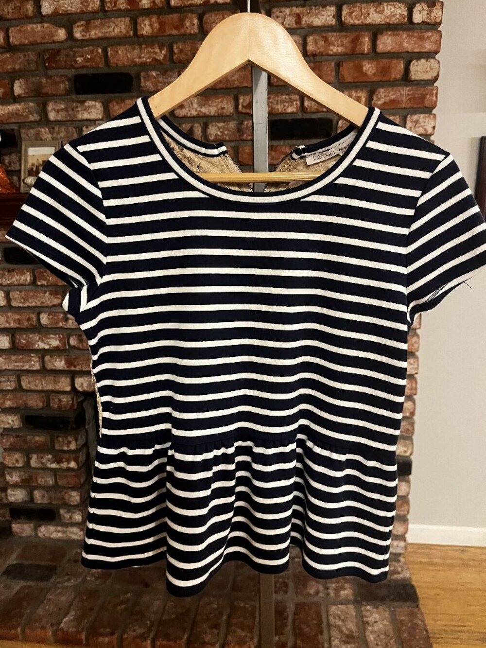 ✨ Rachel Rachel Roy Striped Peplum Top Size Medium ✨